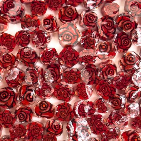 Murrine - Flowers - Red Roses - 90COE