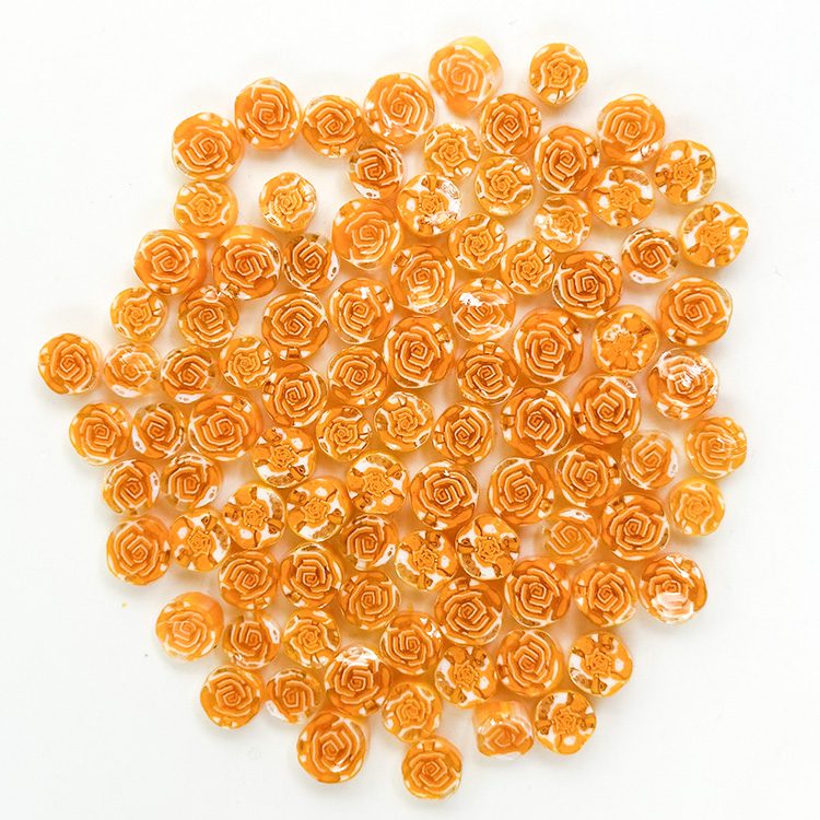 Murrine - Flowers - Orange Rose - 96COE