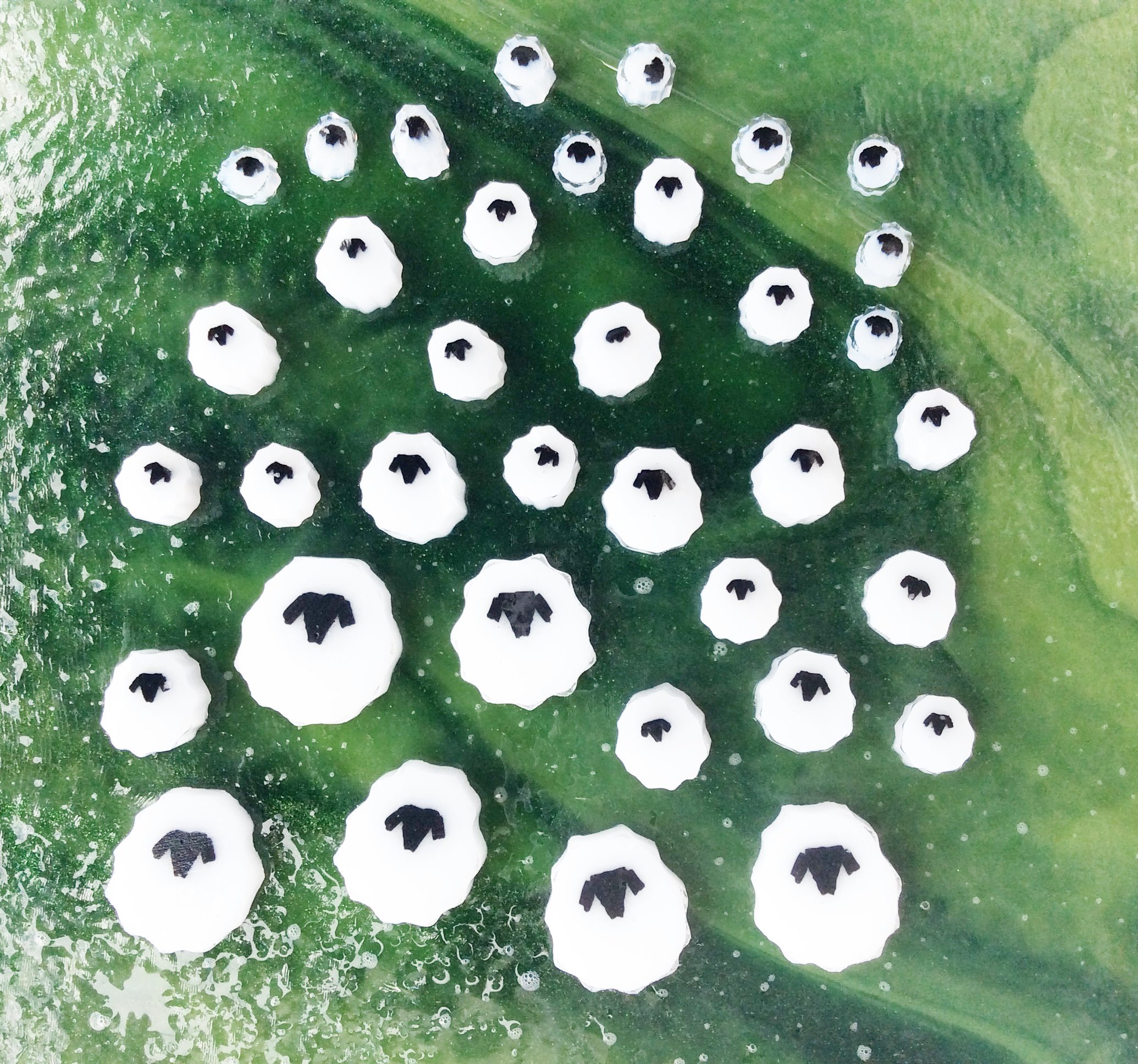 Murrine - Mixed Size - White Sheep - 96COE