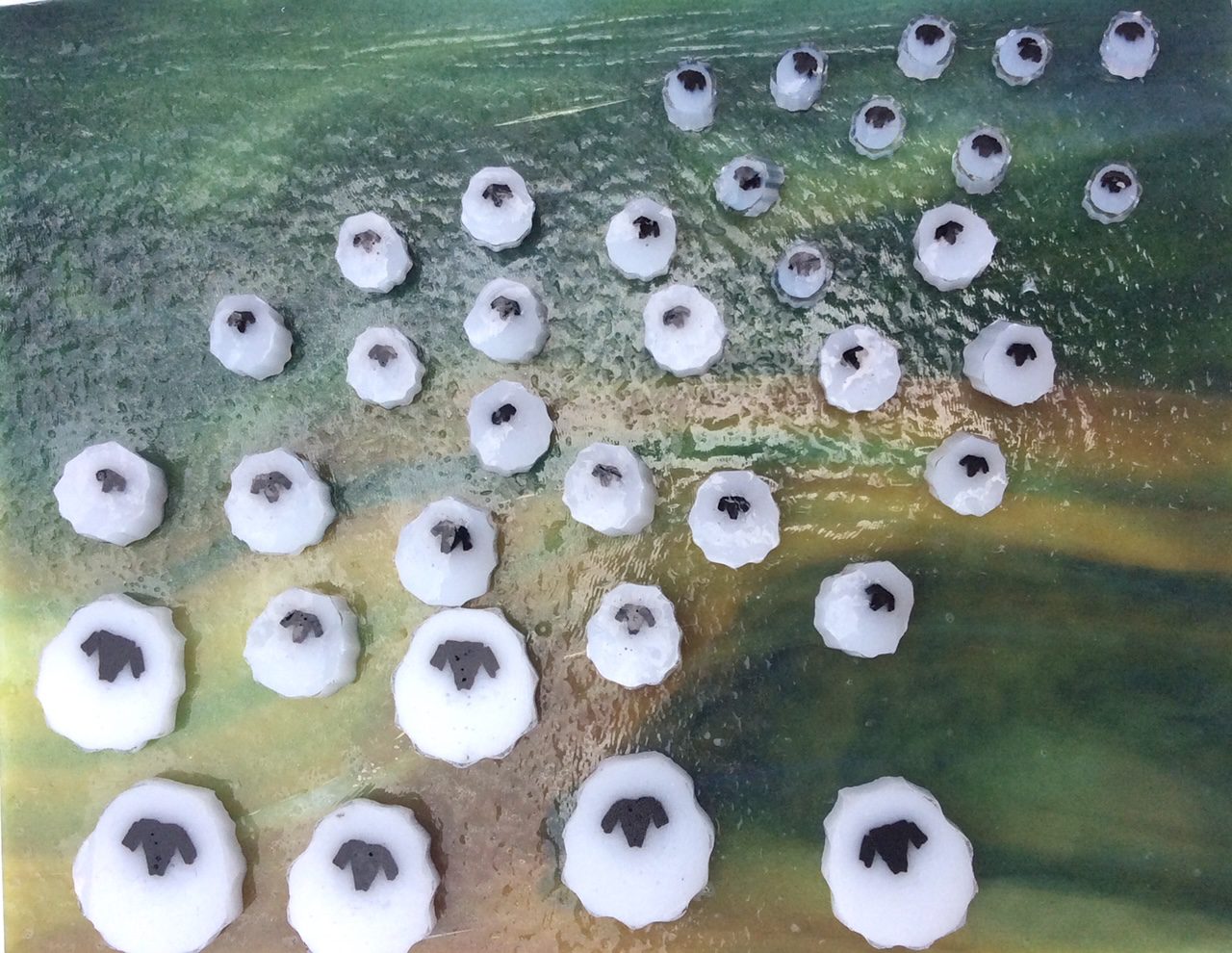 Murrine - Mixed Size - White Sheep - 96COE