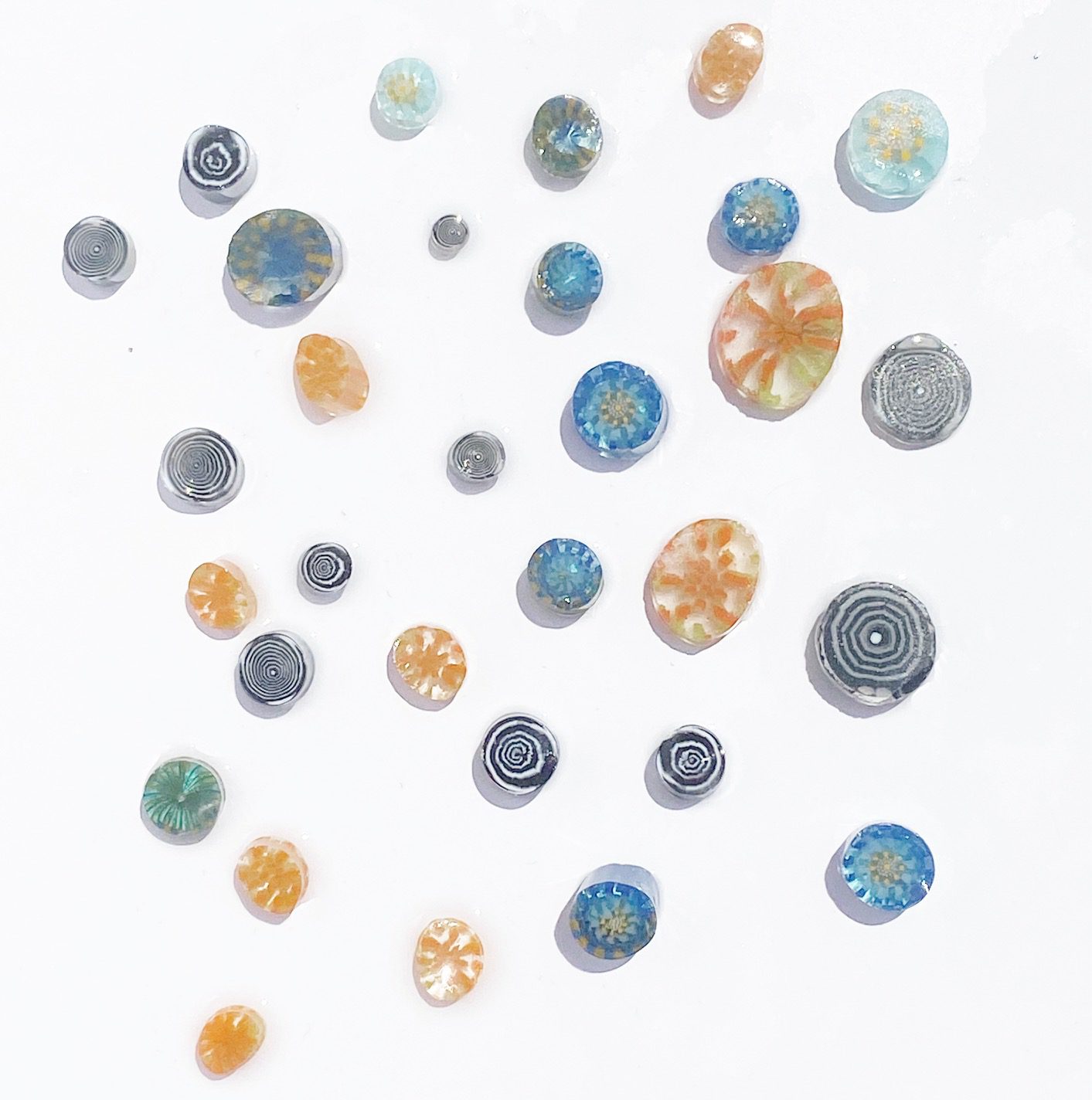 Murrine – Mixed Size - Flower Centers – 90COE