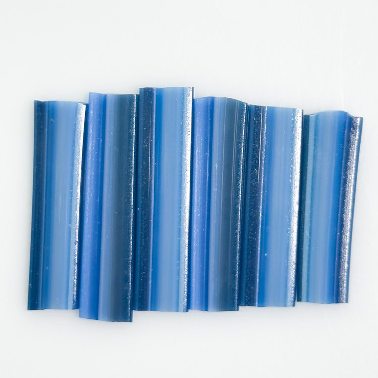 Midnight Blue Landscape Lines