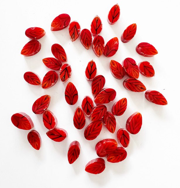 Murrine - Leaves - Red - 90COE