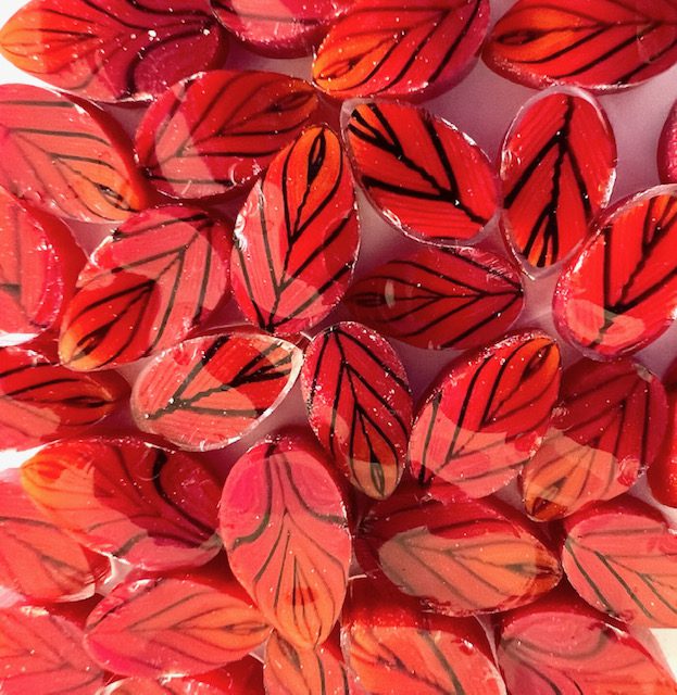 Murrine - Leaves - Red - 90COE