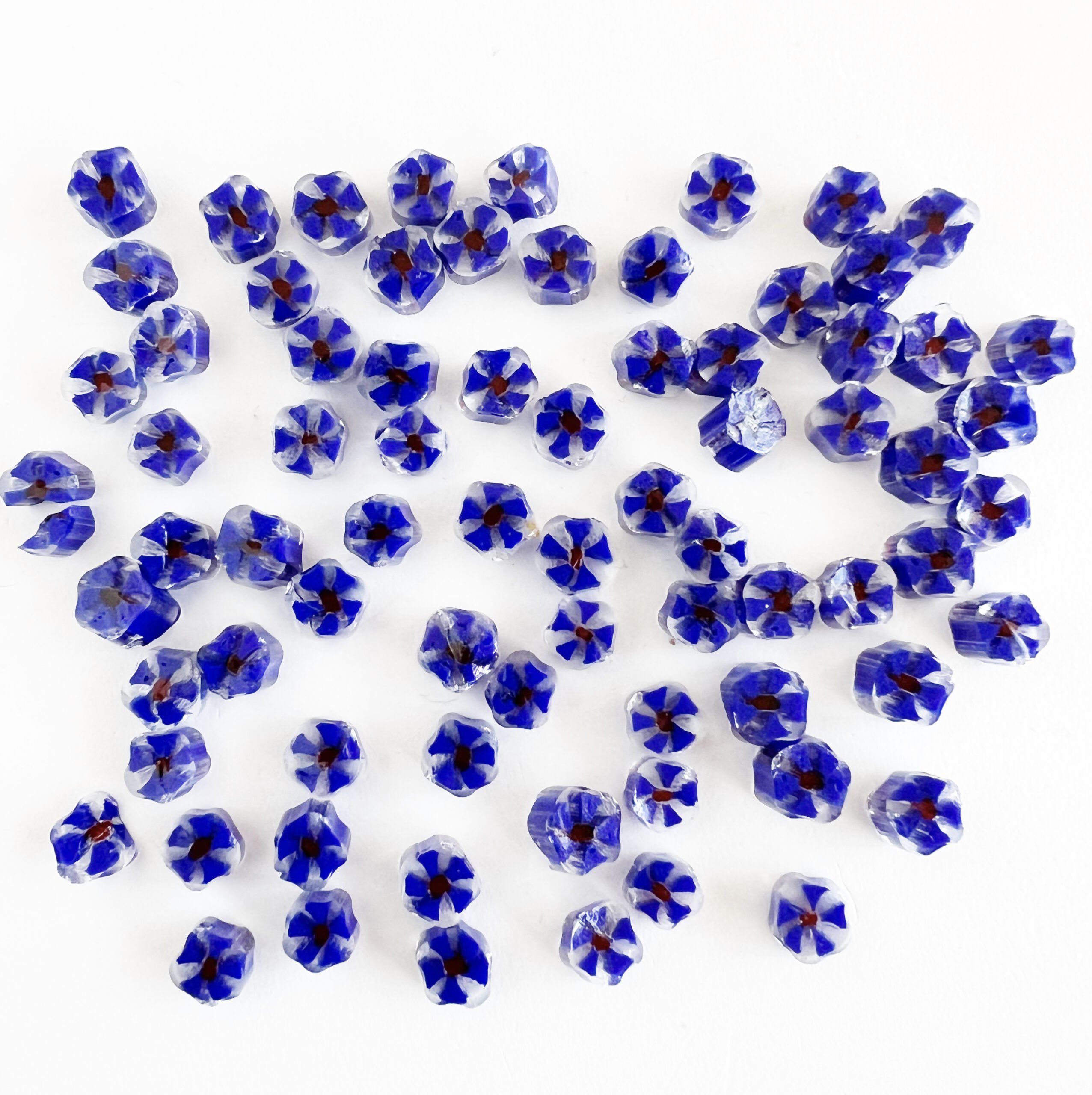 Murrine - Float Glass - Blue Daisy Flower