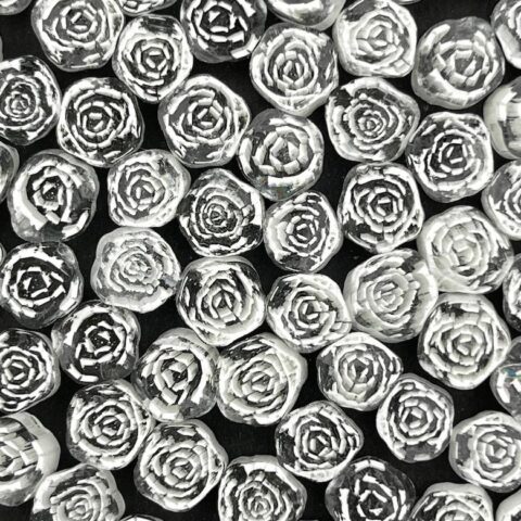 Murrine - Float Glass - White Rose