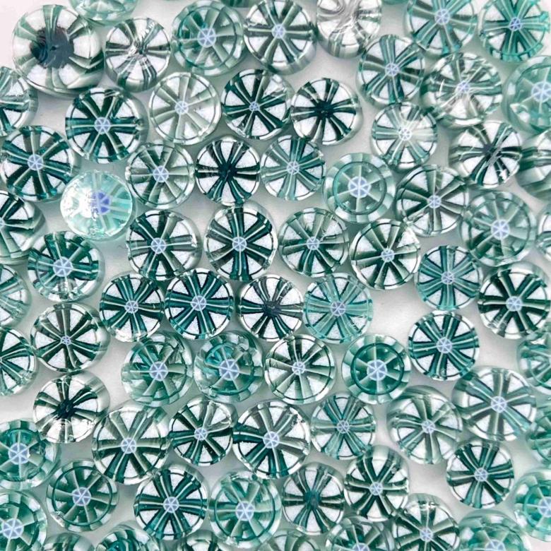 Murrine - Vortex - Peacock Flower- 90COE