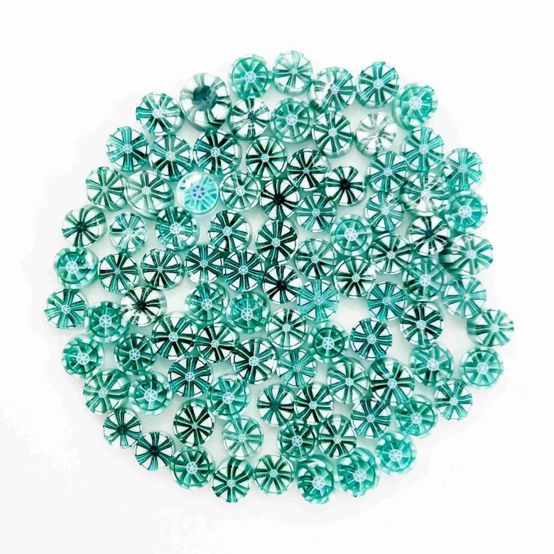 Murrine - Vortex - Peacock Flower- 90COE