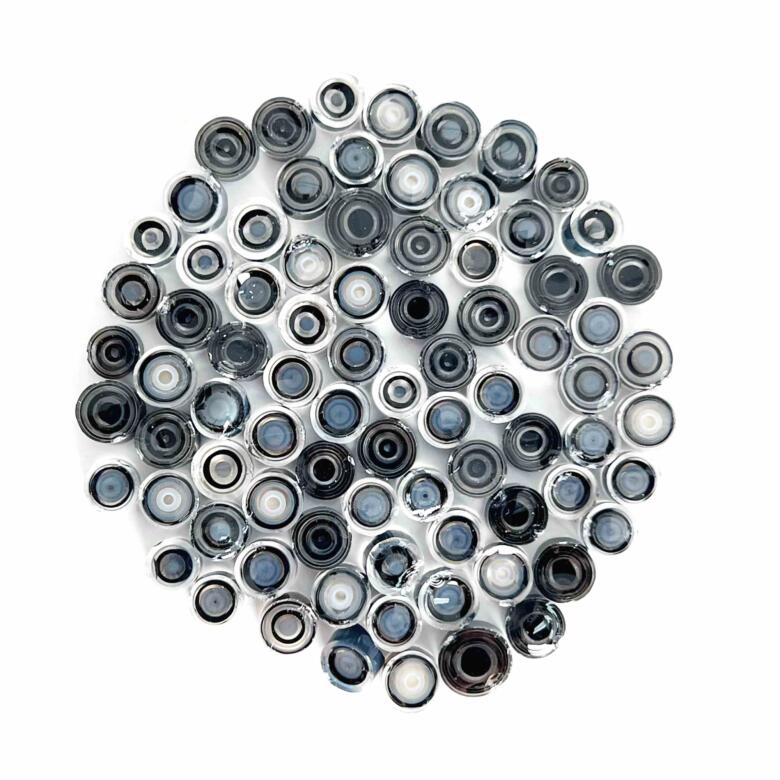 Murrine - Basic - Black and Grey - 96COE