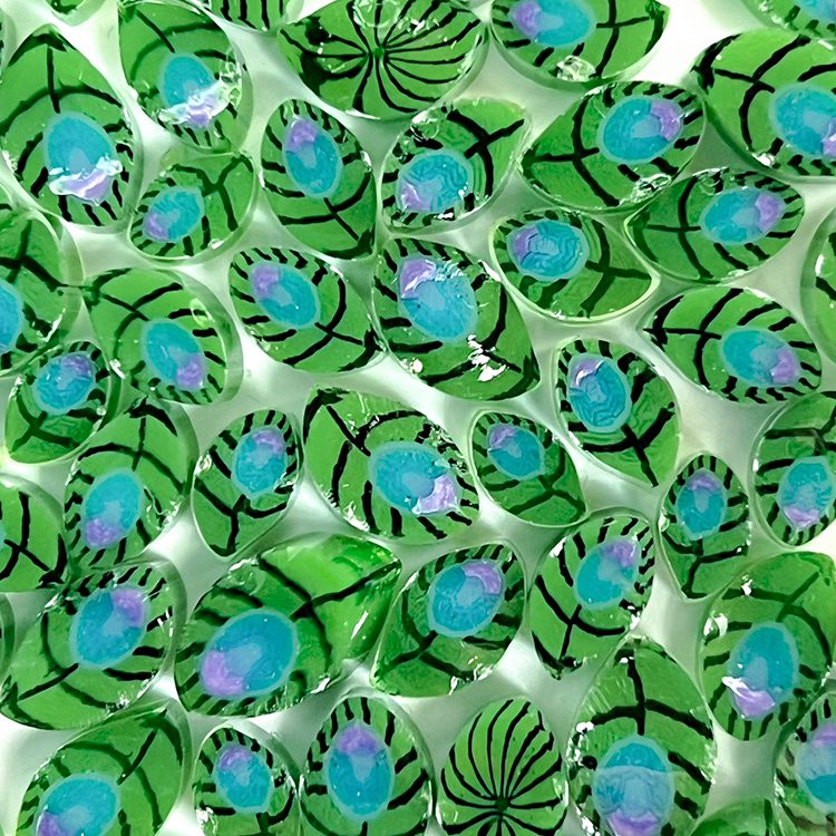 Murrine - Peacock's Feather Droplet - 96COE