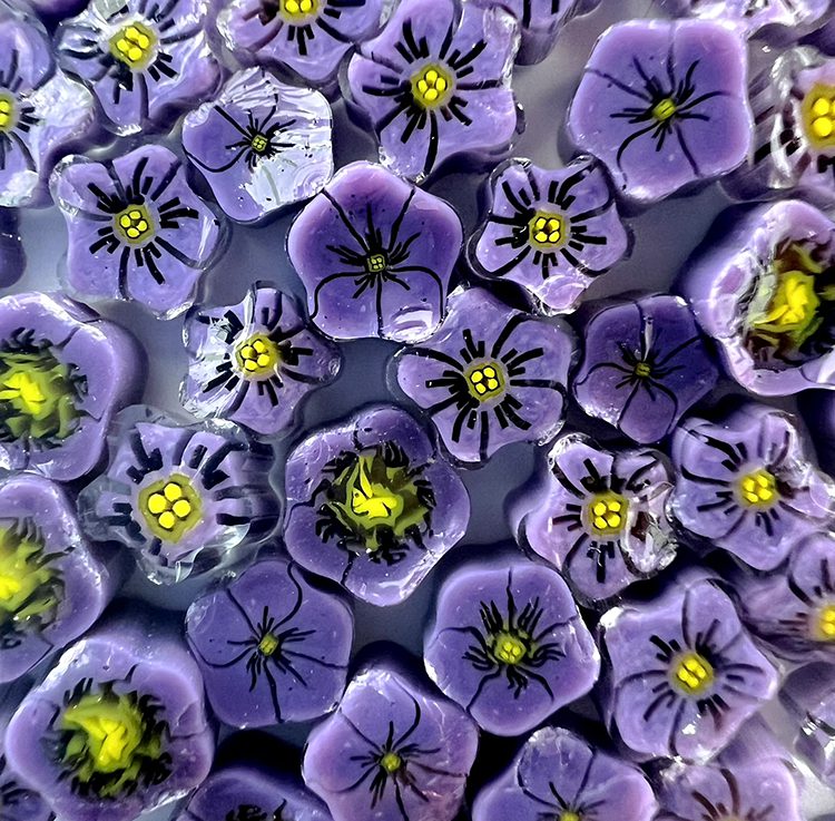 Murrine - Flowers - Purple Violet - 96COE