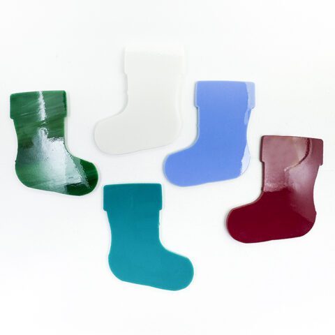 Precut Glass Shape - Christmas Stocking - Oceanside Glass