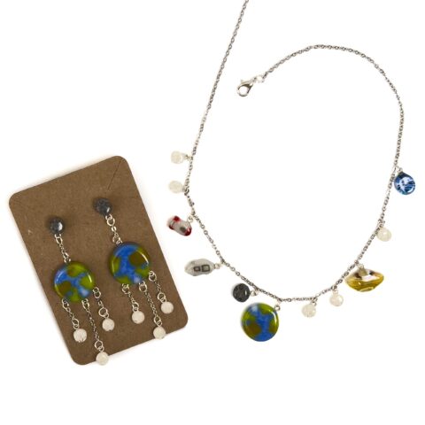 Fused Glass Earth Day Jewelry