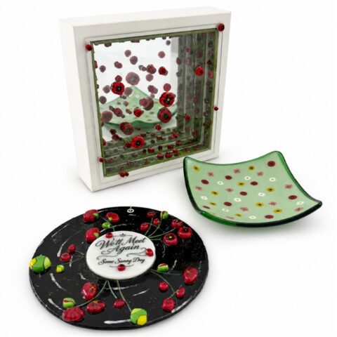 Fused Glass Poppy Collection
