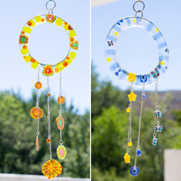 Fused Glass Wind Chime